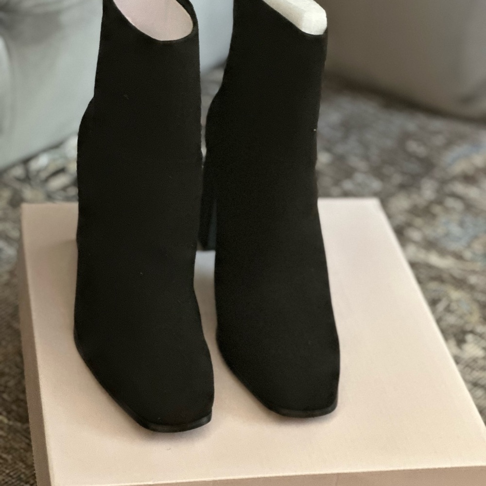JustFab - Inessa Block Heeled Bootie- Size 10